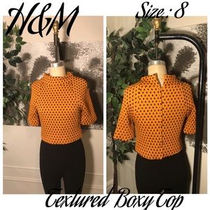 📍Hold for talliew777) H&M textured Boxy Top
